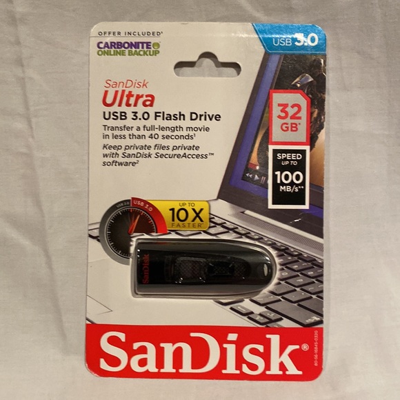 Lexar and Sandisk Flash Drives, 3 Sealed Pkge - Picture 4 of 4